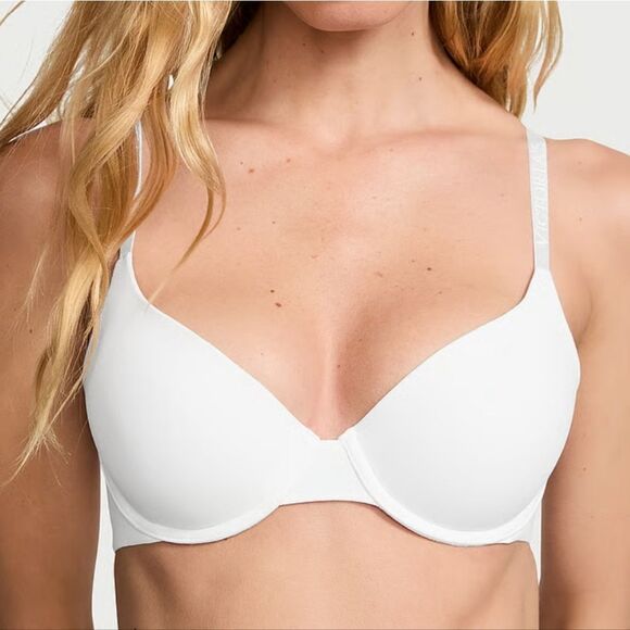 Victoria's Secret 2011 Teal Lined Smooth Demi Bra Size 38C - Picture 2 of 10